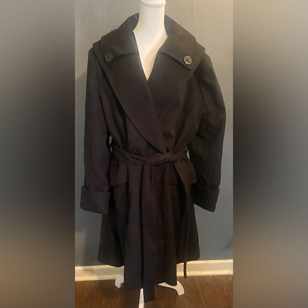 Original Hell Bunny Garment Black Peacoat Size 4XL